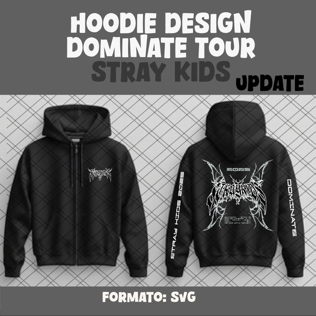straykids dominATEロンドン　パーカー Kpop Stray Kids Dominate World Tour Merch Hoodies SKZ New