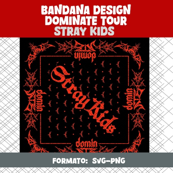 Bandana Design Stray Kids Tour (digital) - Etsy