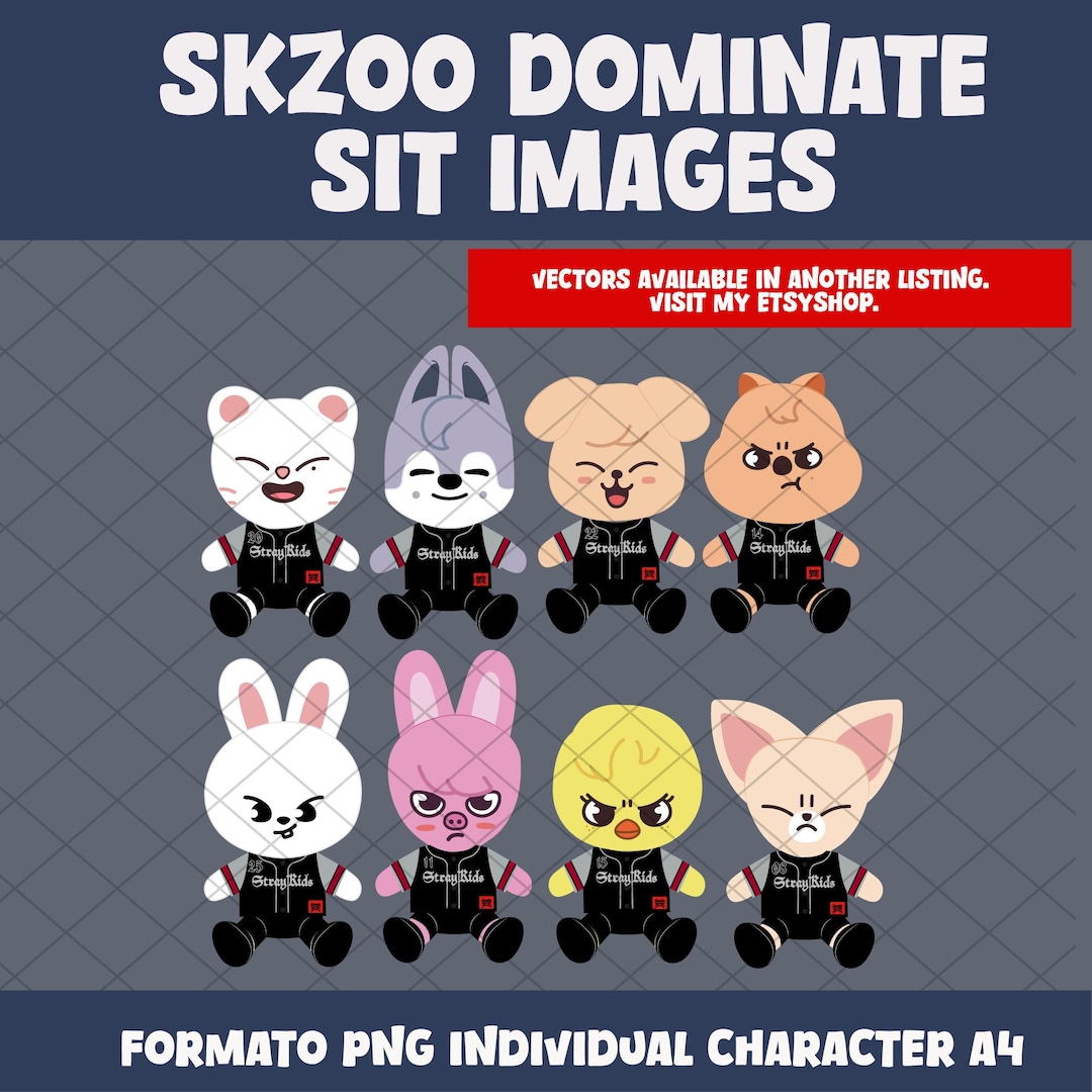 Skzoo Stray Kids Dominate Sit Design Images Png Images - Etsy