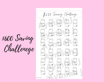 600 Dollar Saving Challenge