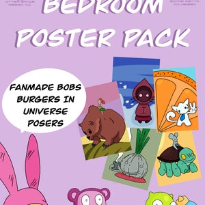 Louise's Bedroom Poster Pack / Fanmade Bob's Burgers In Universe Posters