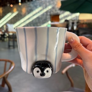 Penguin Mug | Coffee Cup Gift Ceramic, Christmas gift