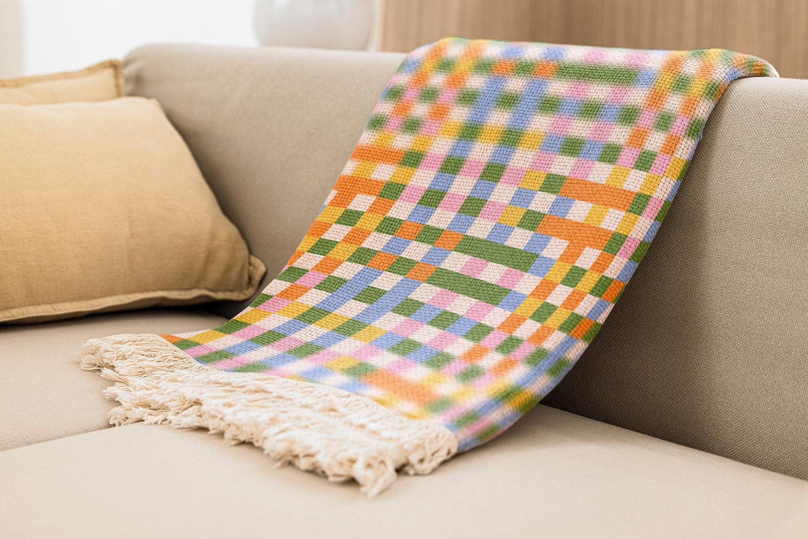 Rainbow Check Pattern Colorful Gingham Plaid Seamless Pattern, Dopamine Checkered Digital ...