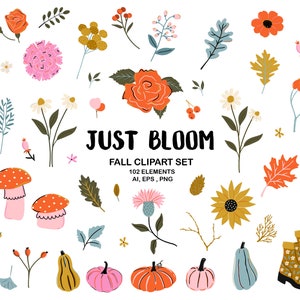 Val clipart, herfst bloemen clipart, Thanksgiving clipart, roze pompoen clipart, Thanksgiving, herfst huwelijksuitnodigingen, bladeren PNG
