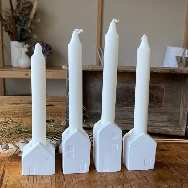 2 stampi per candele, forma a stella, in silicone, per fai da te, in resina epossidica, per calcestruzzo (B