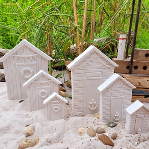 Silicone mold - Beach houses – 2 variants/maritime