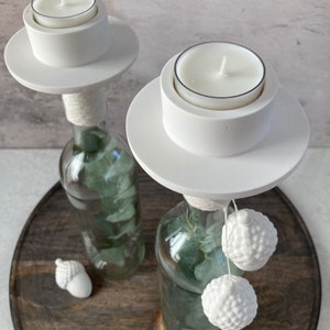 Silicone - Casting mold - Candle holder - Taper candle - Bottle neck from 1.6 cm
