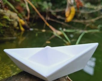 Silikon – Gießform - Mini- Origami-Boot ;-)