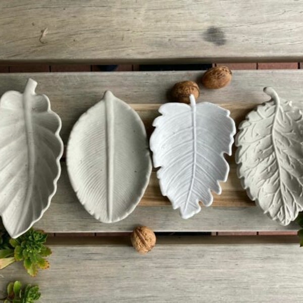 Silicone – casting mold – leaf bowls – leaf – 4 variants