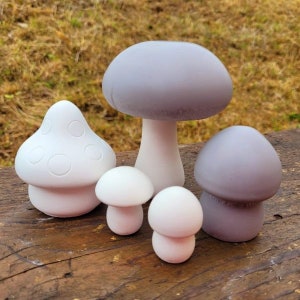 Silicone mold - set of 6 mushrooms