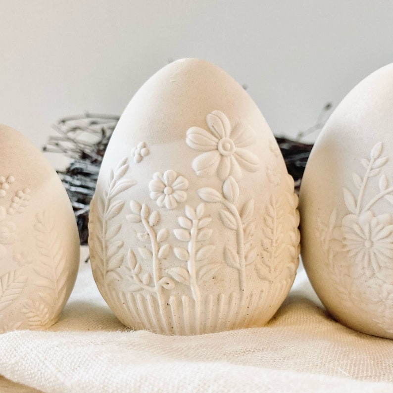 Stampo in silicone Design fiore uovo di Pasqua in 2 dimensioni immagine 7