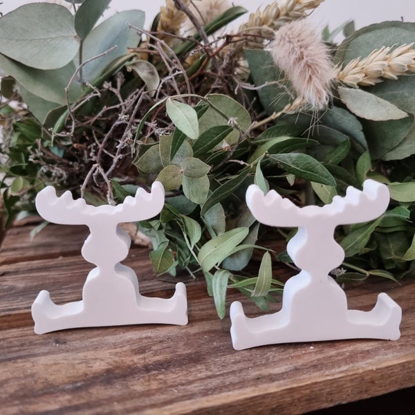 Silicone mold - mini "Moose in splits" in a SET of 4