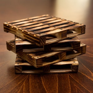 Rustic Farmhouse Mini Pallet Coasters