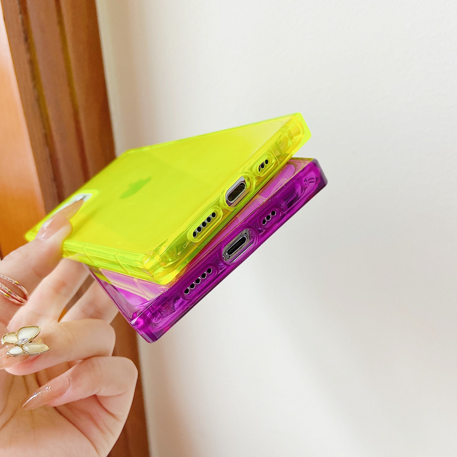 Square Iphone 14 Pro Max Case 13 12 11 Square Clear Slim Etsy