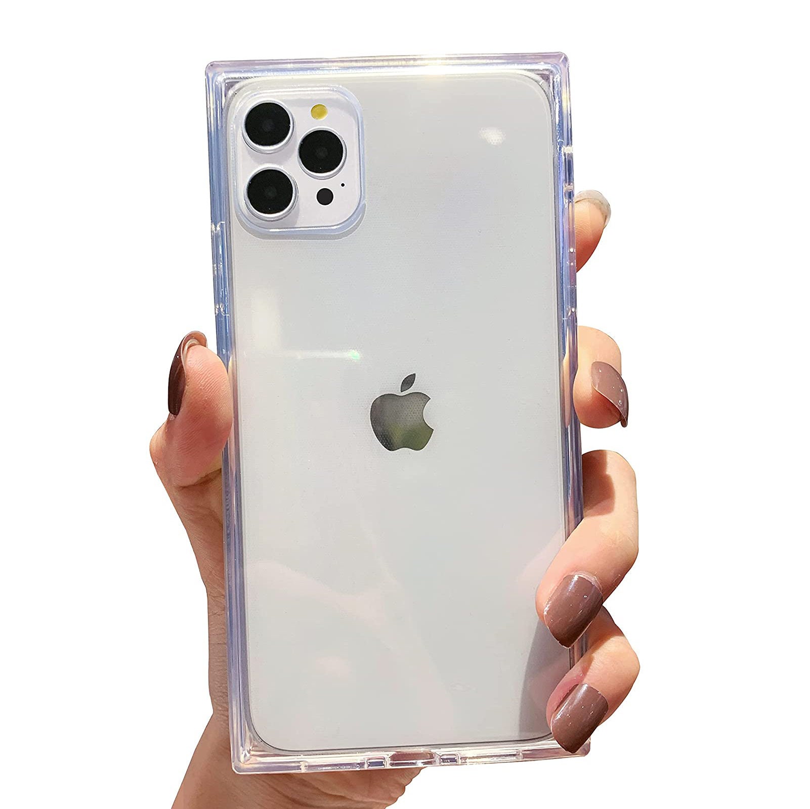 Luxury Square Clear Phone Case For iPhone 11 12 13 14 Pro Max XR X