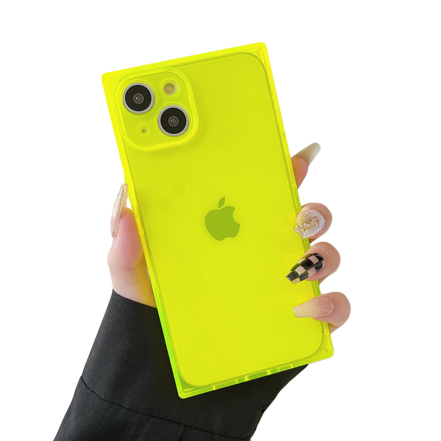 Matte Neon Square iPhone Case