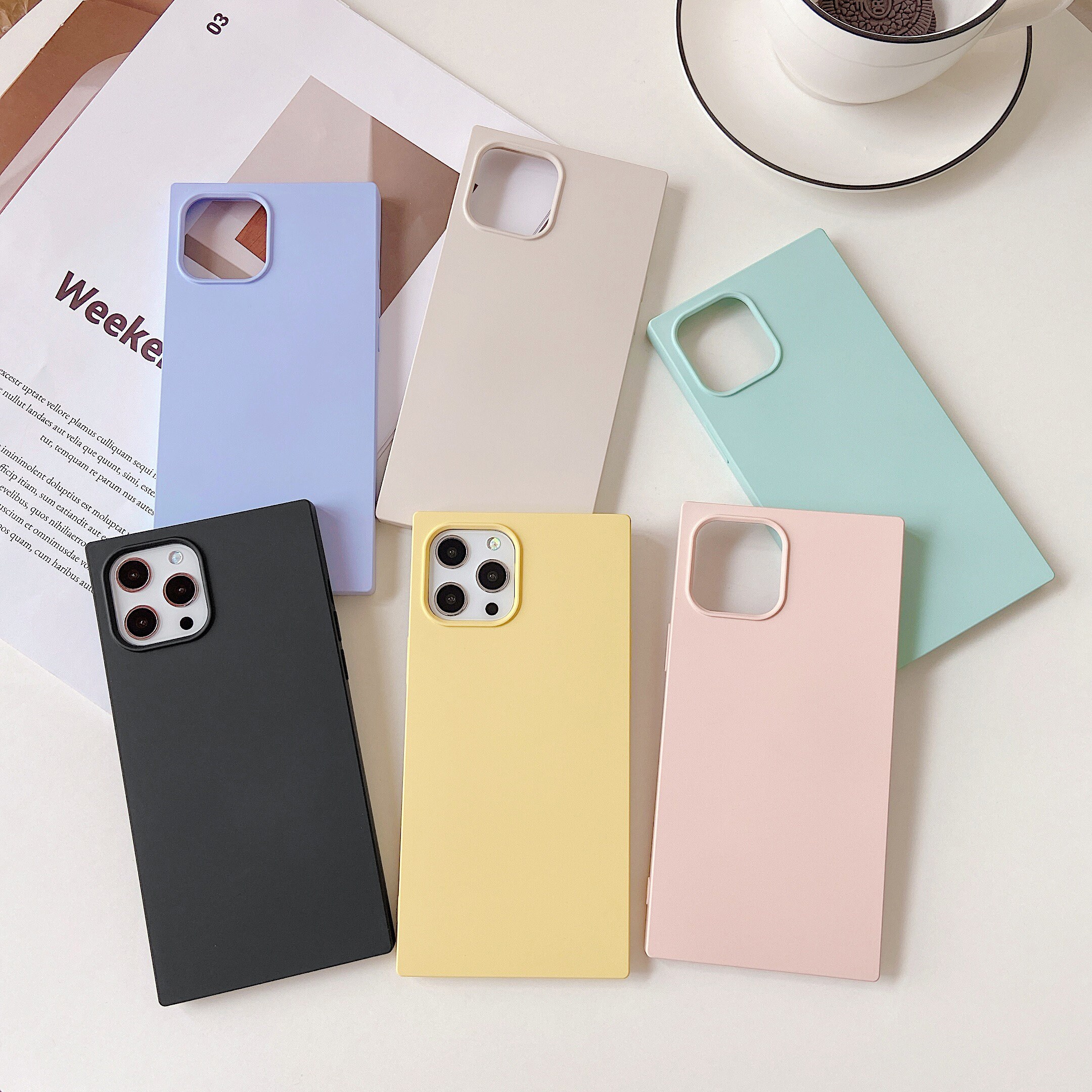 COCOMII Square Case Compatible with iPhone SE 2022/SE 2020/iPhone 8/7/6 - Slim, Glossy, Show Off The Original Beauty, Anti-Yellow, Easy to Hold