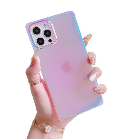 Square Iphone 14 Pro Max Case 13 12 11 Square Clear Mirror Etsy