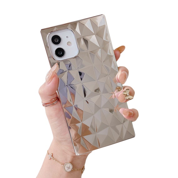 Luxury Diamond Bling Square Trunk Phone Case for iPhone 13 Pro 12