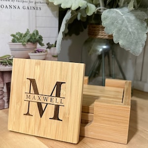 Custom Coasters Set Made for Wedding Gift Housewarming Bridal Shower Couple Anniversary Gift