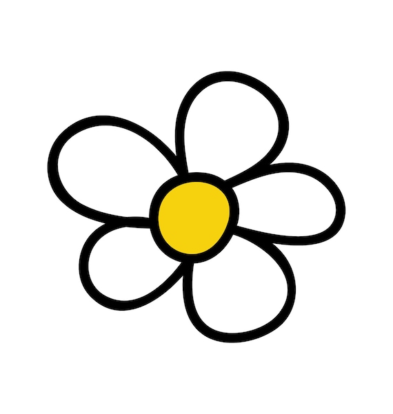 Daisy Flower PNG File Retro Daisy SVG Spring Etsy