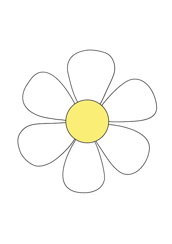 Daisy Flower PNG File Retro Daisy SVG Spring