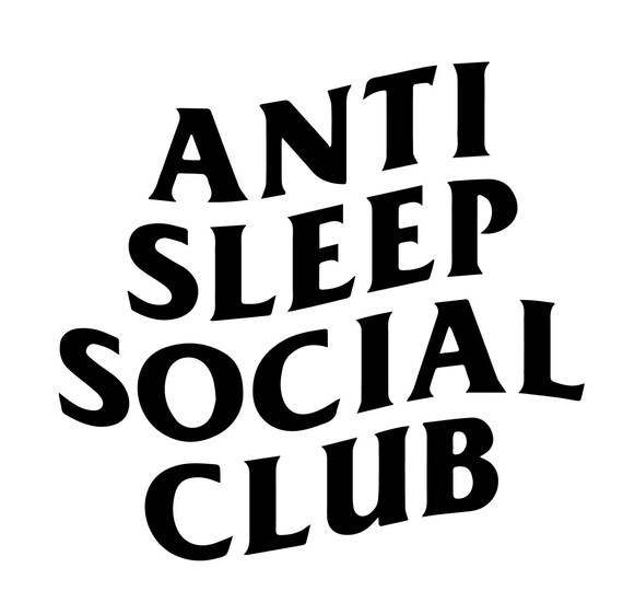 Anti Sleep Social Club SVG For Shirt Hoodie Oversized Shirt.