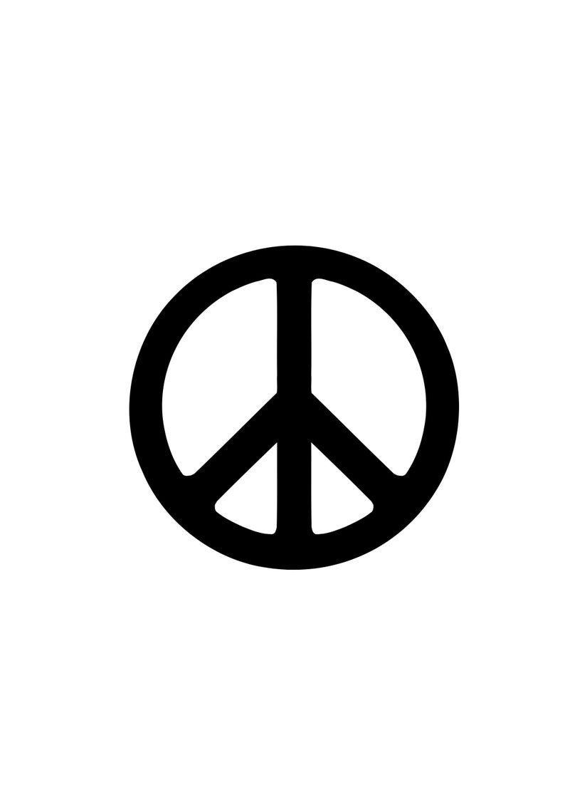 Peace Sign Svg Png Jpg Pdf File Instant Download for Cricut or