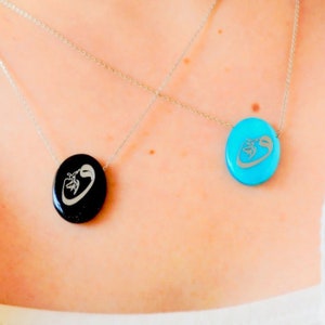 Sufism Gemstone Silver Jewelry, Wedding day gift for Sufi, Arabic, Whirling Dervish, Rumi quotes, Spinning Man, Spiritual Calligraph