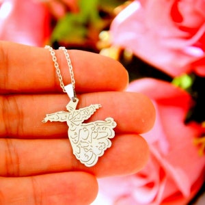 Whirling Darwish Spiritual Necklace, Birthday Gift to Sufism Friend, Unisex Silver Turning Sufi Jewelry, Spinning Rumi Mevlana Religious