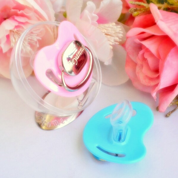 Monogram Pacifier Etsy