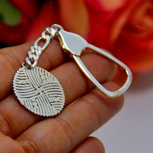 ALLAH Car KEY HOLDER, New Automobile Gift For Muslim, God Name Arabic Calligraphy Silver Key Chain, Islam Religion Home Custom Islamic auto