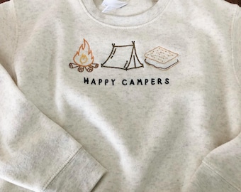 Happy Camper - S'more Embroidered Crewneck