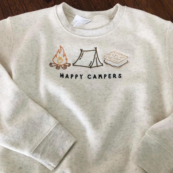 Happy Camper - S'more Embroidered Crewneck