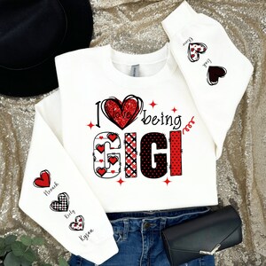 I love being called GIGI Valentines PNG Digital Download DTF Printable Clipart