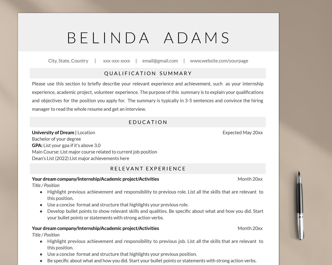 Modern Undergrad Resume Template - Il 1080xN.3883711462 5woa 