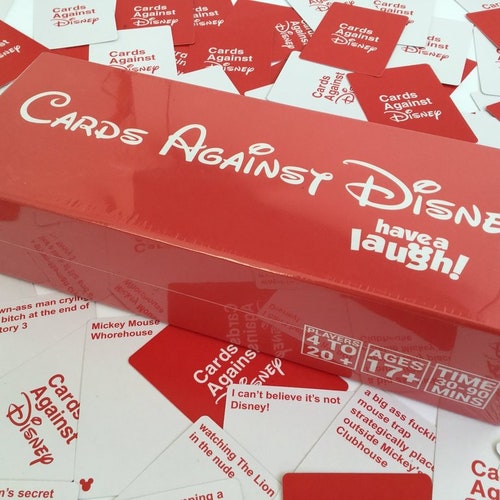 Cards Against Disney Party Game Etsy