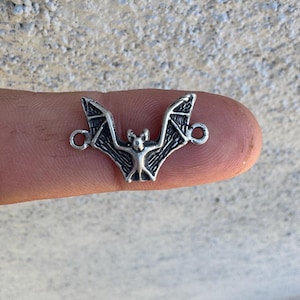 Bat Connector. Sterling Silver