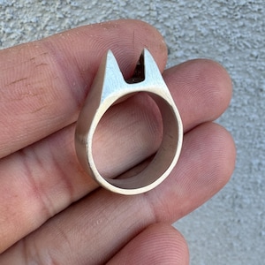 Kitty Ears Ring Sterling Silver.