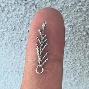 Cedar Charm. Sterling Silver