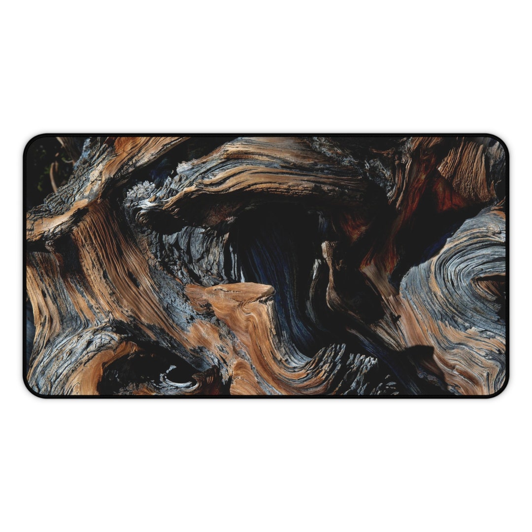 Tree Wood Desk Mat Mouse & Keyboard Large Desk Pad Etsy