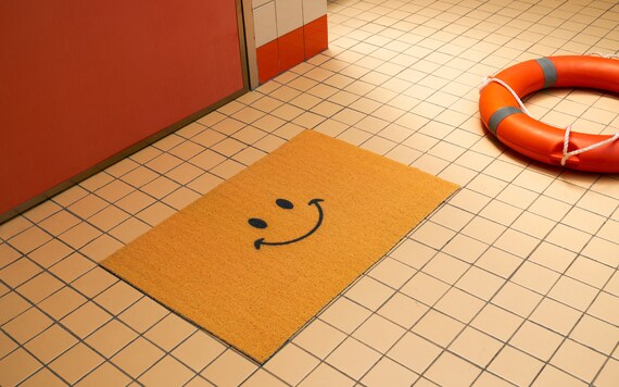 Smiley Face Indoor Entrance Mat - Indoor Rugs