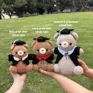 Mini Grad Bear Crochet Pattern (PDF Pattern) image 4