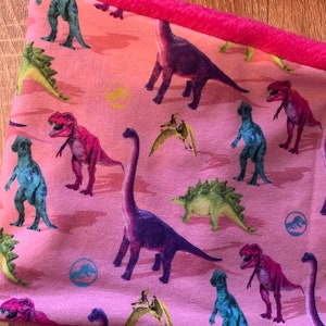 Mädchen Dinosaurier Mütze mit Loop Bild 4