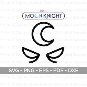 Moon Knight LOGO SVG / Moon Knight Symbol Png Marvel Comics Movie Marc ...