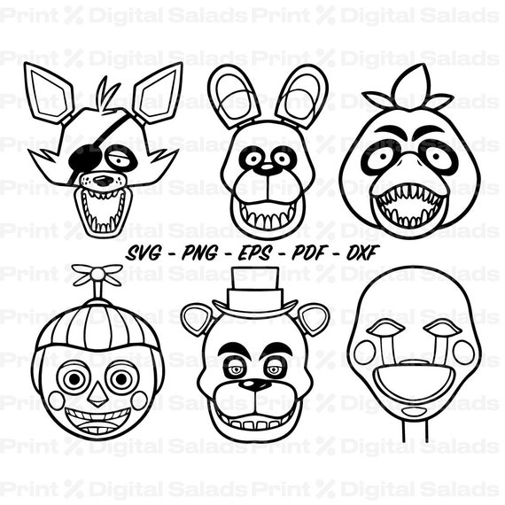 Freddy Fazbear Fnaf SVG / DXF / PNG File Cutting File for -  Denmark