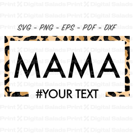 Leopard MAMA Square SVG / Leopard Print SVG / Mama Cheetah Png - Etsy