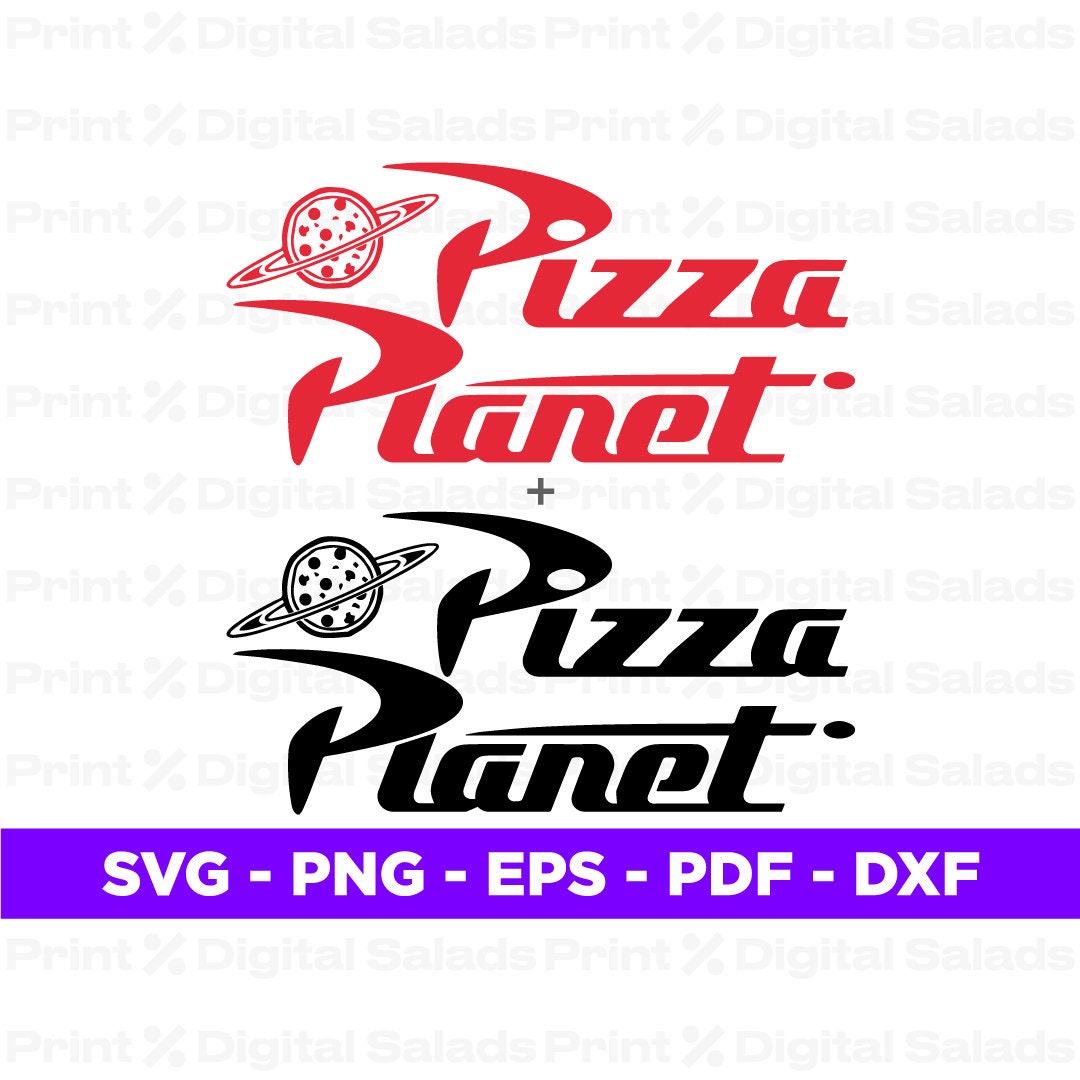 Pizza SVG,PNG Pizza Box Party, Toy Story Pixar Logo Cricut Silhouette Cutting Files