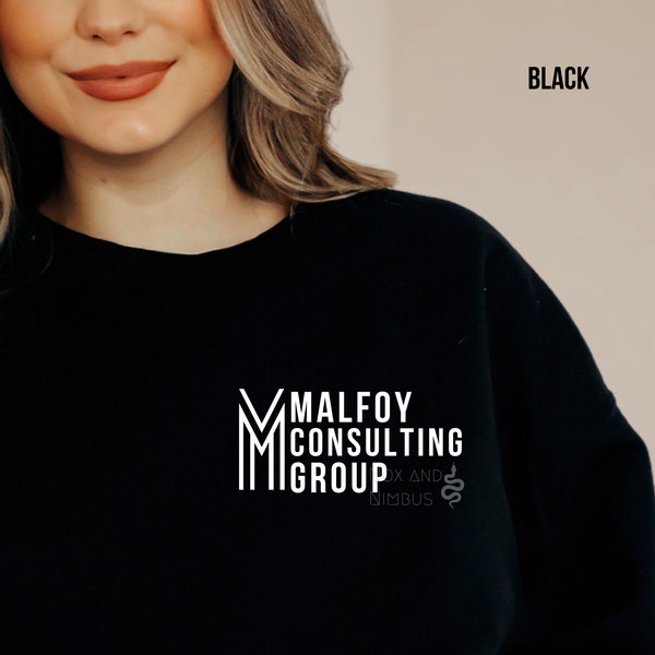 Malfoy Consulting Group Crewneck Sweatshirt | Dramione Fanfiction | TRTTD | Fandom Crewneck | Wizarding | Magical Sweatshirt | AO3 | Wattpad