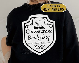 Cornerstone Bookshop Sudadera de cuello redondo / Dramione Fanfiction / TRTTD / Sudadera Fandom / Sudadera mágica / Mágico / AO3 / Wattpad